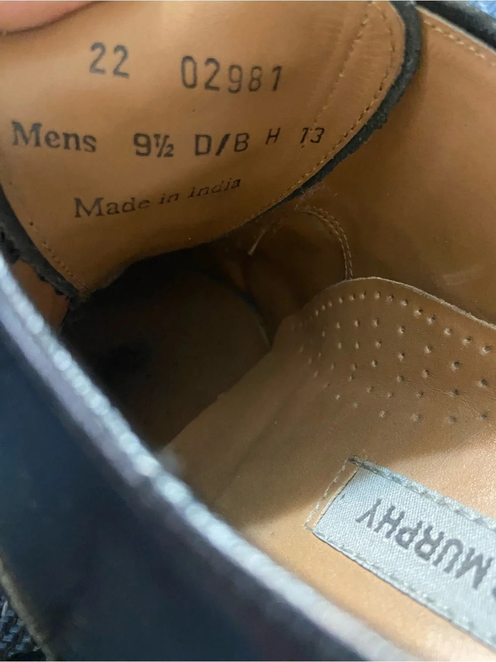 Johnston & Murphy polished leather